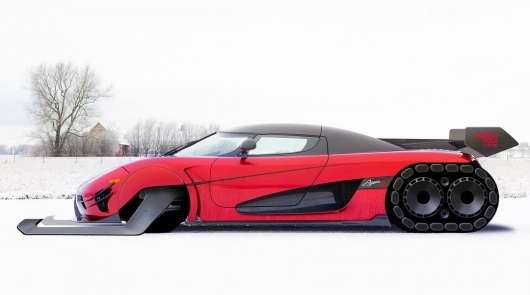 На цих санях з Koenigsegg Agera RS повинен їздити Дід Мороз