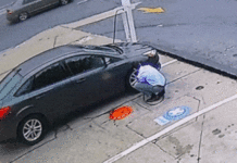 Ось що відбувається, коли дефектна шина вибухає на автомобілі