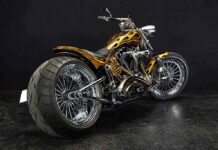 Тюнери перетворили невдалий harley-davidson rocker в палаючого монстра