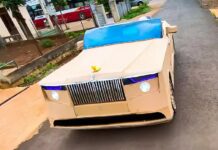 Rolls-royce boat tail побудували з картону