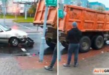 Два водії-дві версії. І відео від очевидця. Подивіться, хто винен у дтп з мазом і renault на брикеля?