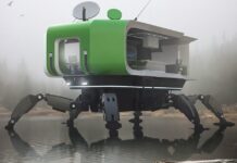 Подивіться на будинок з шістьма ногами, який вміє ходити і лазити по горах