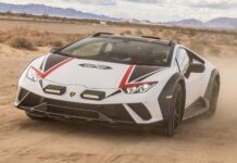 Lamborghini belum selesai dengan jalan tanah